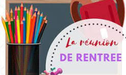 Réunion de rentrée : 6ème